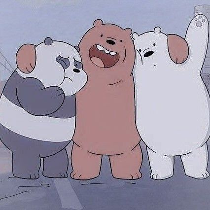 We Bare Bear, Cartoon Bears, Cute Panda Drawing, Bear Bears, Bear Panda, Best Friends Cartoon, We Bare Bears Wallpapers, Ice Bear, Images Kawaii