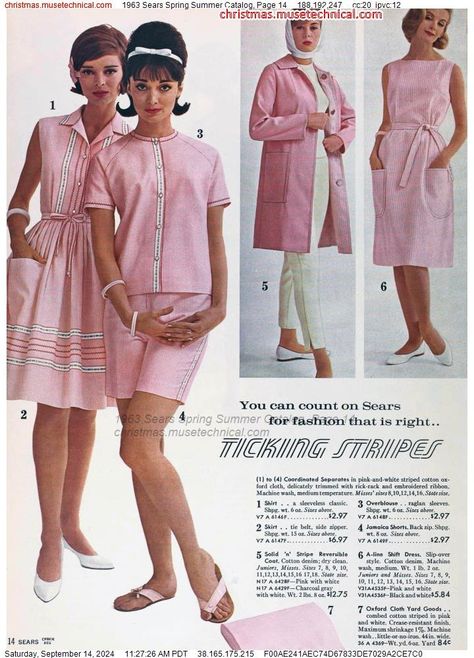 1963 Sears Spring Summer Catalog, Page 14 - Catalogs & Wishbooks 60s Dress Up, Lana Lobell, 1960s Women, 1969 Fashion, 60’s Fashion, Vintage Catalog, 1960’s Fashion, 1960's Fashion, 60s 70s Fashion