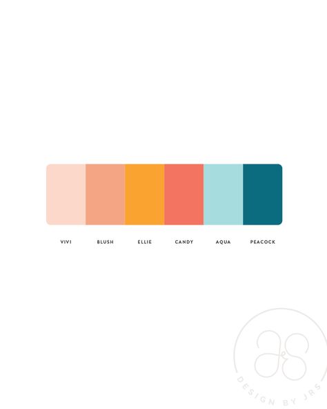 Bright, fun, feminine, playful color palette and branding for a portrait photographer. Fun Color Pallete Aesthetic, Playful Color Pallete, Playful Color Palette Branding, Camping Color Palette, Kids Color Palette, Fun Branding Design, Color Palette Website, Happy Color Palette, Fun Palette