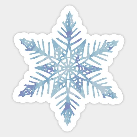 Snowflake Sticker by Olooriel on TeePublic | #snowflake #sticker #stickers #winterstickers #christmasstickers #teepublic #holidaystickers Elsa Stickers Printable, Frozen Snowflakes Printable, Snowman Sticker, Frozen Stickers Printable, Elsa Snowflake, Frozen Stickers, Winter Stickers, December Diy, Frozen Printables