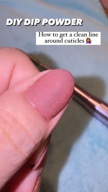 Ashley on Instagram: "Y’all, I get this question all the time so I thought I would share my technique! 😊 This is how I get a clean, tapered line with my dip powder manis every time. - Apply base, dip colors, and activate like usual - Use the small barrel tip with your efile on the lowest speed to buff along your cuticle/nail fold line. - Make sure to hold the tip at an angle so the edge of the powder tapers towards the cuticle/nail fold line. - What you’re looking for is filing enough so there’s complete separation between the dip powder and your skin/cuticle. Hope this helps some! I know everyone has different methods to achieve the gorgeous dip manis I see all over social media, this is just the method that continues to work for me! ❤️ ✨Mani details in previous post 🧡 . . . . . . . # How To Dip Nails Powder, Dip Powder Nails On Natural Nails, Dip Powder Nails Techniques, Step By Step Dip Powder Nails, Dip Nail Hacks, Applying Dip Powder Nails, How To French Tip Dip Powder Nails, Dip Powder Organization Ideas, Dip Nails How To