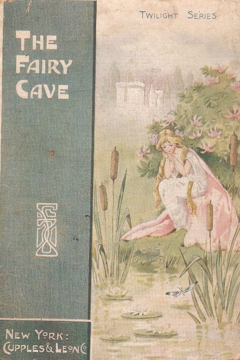 'The Fairy Cave' by VM Dawson *~❤•❦•:*´`*:•❦•❤~*. Fairy Cave, Desain Quilling, Vintage Book Covers, Fairy Book, Vintage Poster Art, The Fairy, Alam Yang Indah, Room Posters, Book Illustration