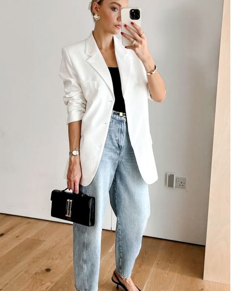 Anette Classic Relaxed Fit Blazer - Off White Hey loves! 💫 Really Loving this Anette Classic Relaxed Fit Blazer in Off White! 🤍 It’s the perfect staple piece for any wardrobe - versatile, chic, and oh-so-comfortable! Whether you’re heading to a business meeting, a brunch date, or just want to elevate your everyday look, this blazer has got you covered! The relaxed fit gives it a modern twist, making it easy to dress up or down for any occasion. The off-white color is so fresh and cr... Summer Evening Wedding, Brunch Date, Corporate Outfits, So Fresh, Evening Wedding, Business Meeting, Fitted Blazer, Blazer Outfits, Tailored Pants