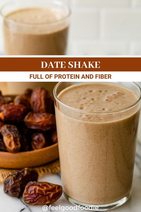 Date Smoothie Recipes, Date Shake, Date Smoothie, Smoothie Drink Recipes, Easy Smoothie Recipes, Vegan Smoothies, Easy Smoothies, Smoothie Shakes, Shake Recipes