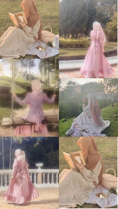 muslim, aesthetic, coquette, dolette core, princess core, #muslim #hijab #outfit #summer #spring #princess core hijabi aesthetic Cute Muslim Outfits, Aesthetic Hijabi Outfits, Hijab Outfit Ideas, Hijab Outfit Summer, Cute Hijabi Outfits, Muslim Girl Outfits, Aesthetic Cottage Core, Islamic Modest Fashion, Modest Outfits Muslim