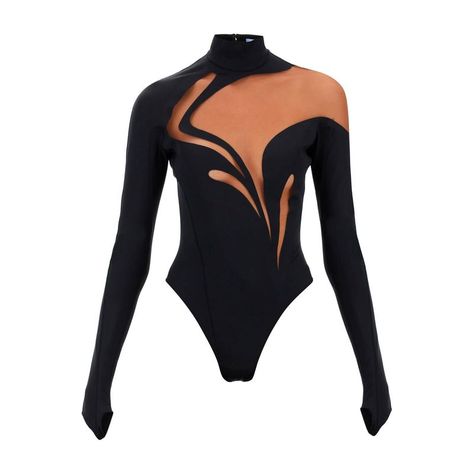 Mugler Bodysuit Crafted In Lycra And Contrasting Mesh With Graphic Design. It Features Stand Collar, Long Sleeves With Thumbhole Cuffs, Back Invisible Zipper Closure With Logoed Puller And Snap Buttons At The Crotch. The Model Is 177 Cm Tall And Wears Size Fr 36. Size Type: Fr Material: 78% Pa 22% Ea Sku: 232a07dbo000004-B99n2 Welcome To The Official Luosophy Poshmark Closet! Luosophy Is A Luxury Brand Reselling Company Founded In San Diego, Ca From 2016. All Our Products Are Imported From Italy Manche, Mugler Bodysuit, Japan Jeans, Mesh Bodysuit, Color Marron, Black Bodysuit, Body Suit, Long Sleeve Bodysuit, Jeans Dress