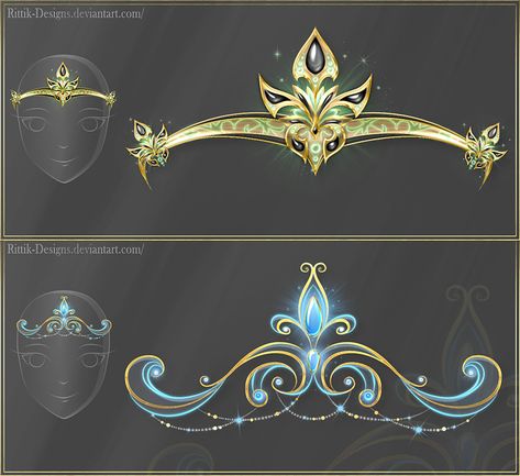 Fantasy Crown, Crown Drawing, Anime Jewelry, Fantasy Drawings, Drawing Anime Clothes, Anime Accessories, Magical Jewelry, My Gallery, Fashion Design Drawings