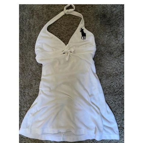 Ralph Lauren Halter Dress, Constance Billard, Spoiled Daughter, Mode Tennis, 00s Mode, White Halter Dress, 2000s Fashion Outfits, Lauren White, Swaggy Outfits