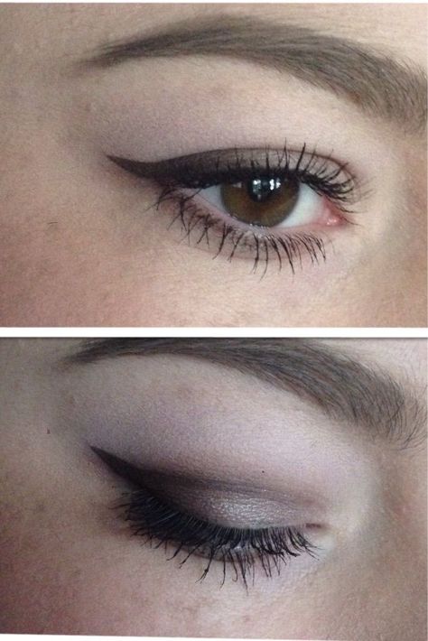 Folded Eyelids Eyeliner, Eye Make Up For Double Eyelids, Makeup Looks For Small Eyelids, Lower Lid Eyeshadow, Small Eyeliner Hooded Eyes, Double Eyelid Eyeshadow, Eyeliner For Small Eyelids, Hooded Eye Low Brow Makeup, Double Hooded Eyelids Eyeliner