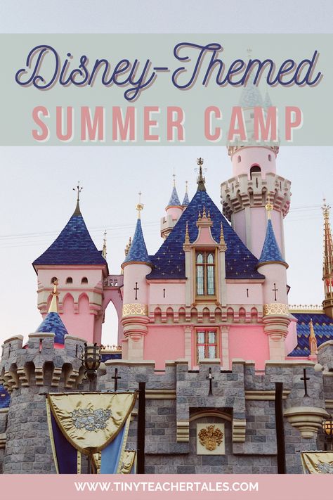 Dive into a world of Disney Magic in our Disney-Themed Summer Camp! Get ideas on how to transform your classroom into the Magic Kingdom of Disney🏰✨ Disney Dramatic Play Center, Disney Camp Ideas, Disney Day At School, Disney Themed Games, Disney Camp, Camp Awards, Play Preschool, Disney Camping, Disney Activities