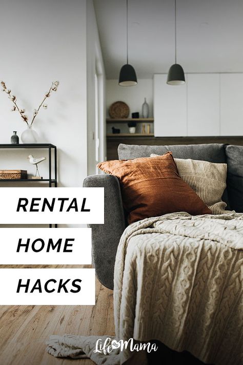 Make your rental feel like a nice and cozy home all your home with these tips! #LifeAsMama #rental #rentaltips #homehacks #hometips #homehacks Rental Home Hacks, Apartment Rental Decorating, Rental Home Decorating, Renter Hacks, Rental Apartment Decorating, Rental Hacks, Small Apartment Decor, Living Room Decor Tips, Rental Home Decor