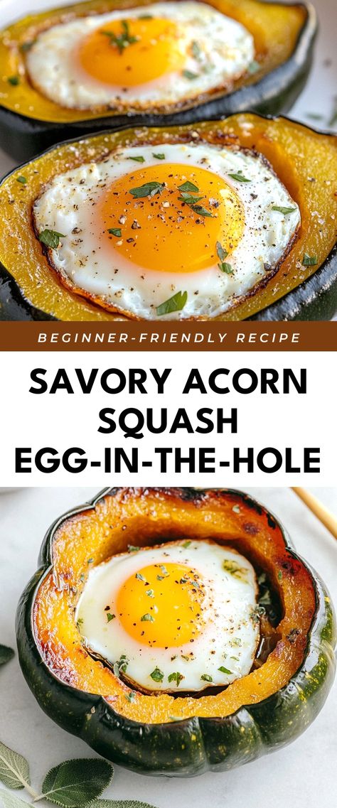 Image for Savory Acorn Squash Egg-in-the-Hole Acorn Squash And Eggs, Acorn Squash Egg In The Hole, Savory Acorn Squash Recipes, Savory Acorn Squash, Acorn Squash Recipe, Acorn Squash Recipes, Cozy Weekend, Second Breakfast, Butternut Squash Recipes