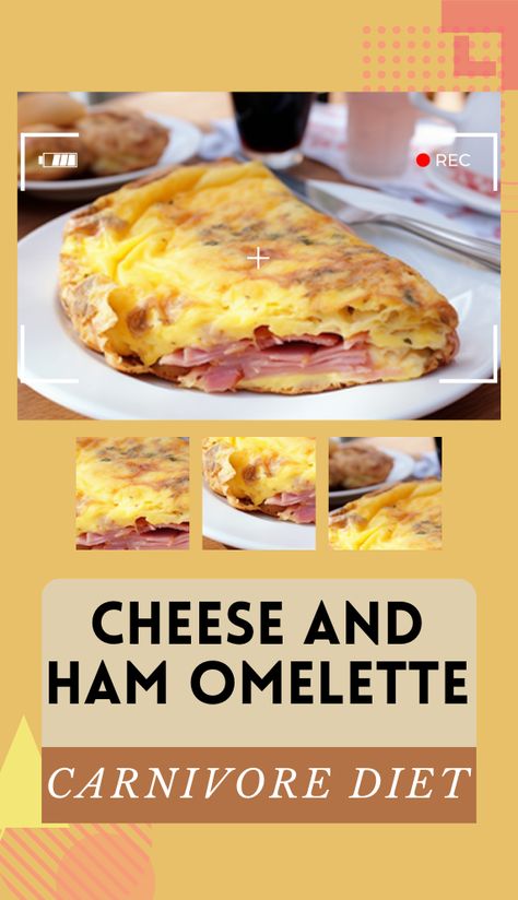 Try this delicious Cheese and Ham Omelette recipe. For more recipes follow my page. #carnivorediet #carnivore #healthyrecipes #upgradedhealth #recipes Ham Omelette, Metabolism Foods, Omelette Recipe, Gluten Free Living, Carnivore Diet, Spicy Beef, Healthy Lifestyle Habits, Keto Paleo, Gluten Free Cheese