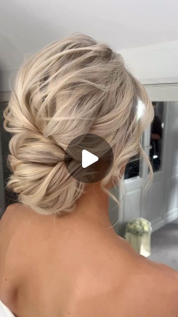 Wedding hair | London | Surrey on Instagram: "DREAMY textured updo ✨

I know polished styles are on trend for this year but textured updo’s are still one of my favourites to create and look so romantic ✨

SAVE for your bridal inspo ❣️" Bridal Messy Updo, Elegant Low Bun Wedding, Textured Updo Wedding, Textured Updo, Messy Updo, Low Bun, Bridal Inspo, Micro Wedding, Wedding Hair