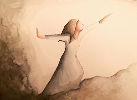 K A T E L E E (@kate_lee_art) posted on Instagram: “Stepping away from something (s) that is holding you back can be really difficult and scary... but it can be the very thing that saves you.…” • Feb 5, 2020 at 4:03pm UTC Faith Watercolor, Gods Child, Kate Lee, Woman Of Faith, Powerful Messages, Sketch Notes, Women Of Faith, Move Mountains, Daughter Of God