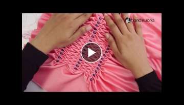 Beaded Smocking to Your Dress Making Projects: DIY Stitching Tutorials Hand Smocking Tutorial, Smocking Pattern, Smocking Tutorial, Easy Diy Ideas, Fast Crochet, Easy Stitch, Makes You Beautiful, Beautiful Knitting, Crochet Headband