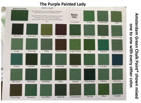 Annie Sloan Chalk Paint Colors Green, Purple Painted Lady, Amsterdam Green, Green Chalk Paint, Annie Sloan Chalk Paint Colors, Chalk Paint Recipe, Painting Shutters, Using Chalk Paint, Chalk Paint Colors