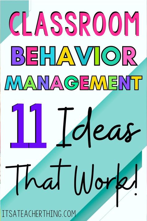 Classroom management ideas don't have to be complicated. Learn 11 ideas that work for redirecting student behaviors and create a positive classroom environment. Teacher Behavior Ideas, Classroom Behavior Competition, Behaviour Management Ideas Preschool Classroom Behavior, Behavior Chart Middle School, Managing Classroom Behavior, Positive Behavior Support Classroom, Small Group Behavior Management Ideas, Classroom Management Chart, Whole Classroom Management