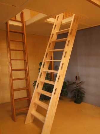 Attic Ladders - Types of Attic Stairs Loft Ladder Ideas, Loft Stairs Ideas, Loft Conversion Stairs, Loft Staircase, Stair Ladder, Attic Lighting, Attic Ladder, Tiny House Stairs, Attic House