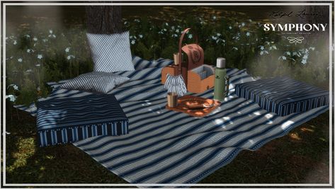 Picnic RL set / January - Early access | Symphony Sims on Patreon Sims 4 Cc Picnic Blanket, Sims 4 Picnic Blanket, Sims4 Blanket Cc, Sims 4 Cc Picnic, Sims 4 Picnic Cc, Sims 4 Picnic, Witchy House, Cc Shopping, Sims 4 Patreon