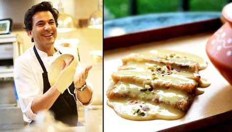 Getting married into a vegetarian household and no zero about cooking? Worry not as Masterchef Vikas Khanna is here to help you with 5 vegetarian recipes you can try at your new home. Masterchef India Recipes, Vikas Khanna Recipes, Vikas Khanna, India Recipes, Gorgonzola Cheese, Best Vegetarian Recipes, Vegetable Curry, Chaat Masala, Indian Kitchen