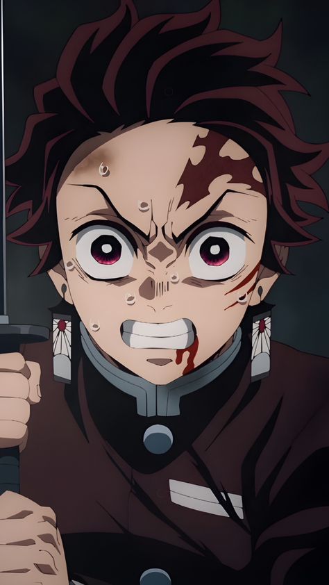 Tanjiro Scared, Tanjiro Angry Face, Tanjiro Angry, Angry Tanjiro, Demon Slayer Tanjiro Wallpaper, Tanjiro Eyes, Tanjiro Manga, Tanjiro Wallpaper, Anime Face Drawing