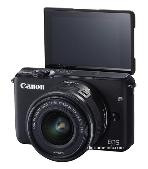 More Canon EOS M10 and EF-M 15-45mm IS STM images leaked (M10 has tiltable screen, lens is retractable) Youtube Equipment, Youtube Camera, Canon Eos M10, Camera Photos, Camera Digital, Vlogging Camera, System Camera, Compact Camera, Canon Lens