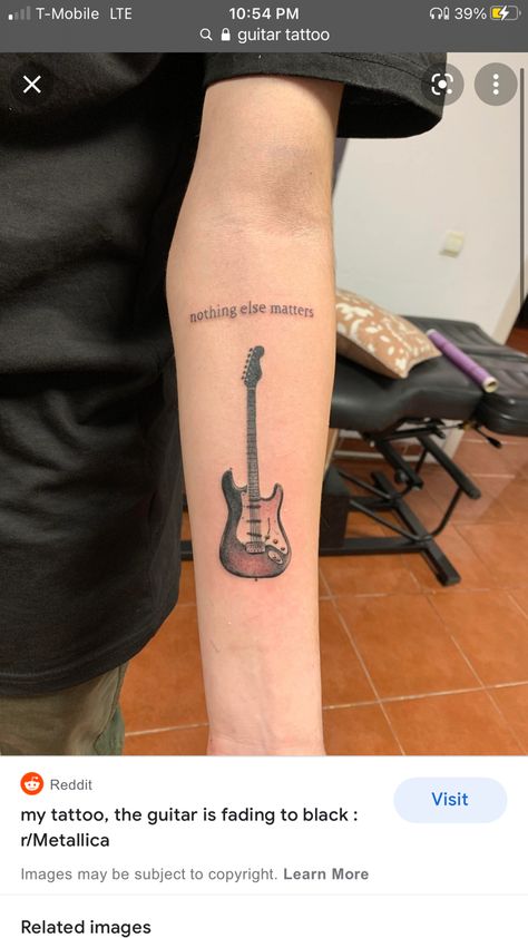 Cool Guitar Tattoo Designs, Guitar Tatoos Ideas, Guitar Tattoo For Men, Small Guitar Tattoo, Bass Guitar Tattoo, Electric Guitar Tattoo, Guitar Tattoo Ideas, Guitar Tattoos, Tattoo Guitar