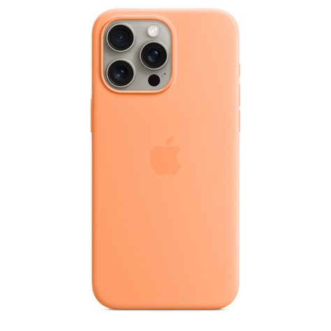 iPhone 15 Pro Max Silicone Case with MagSafe - Cypress - Apple Orange Sorbet, Magsafe Charger, Mini Mac, Silicone Iphone Cases, Apple Design, Colorful Accessories, Apple Inc, Apple Iphone Case, Screen Size