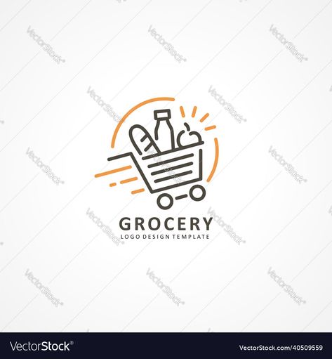 Basket Logo Design Ideas, Grocery Store Logo Design Ideas, Grocery Logo Design Ideas, Shopping Basket Illustration, Supermarket Logo Design Ideas, Super Market Logo, Basket Logo Design, Store Logo Ideas, Grocery Store Logo