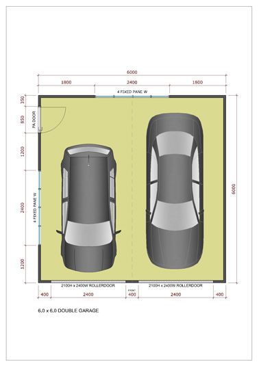 Double Garage - Free Quotes, Huge Size Range | Ideal Garage Door Dimensions, Hdb Door, Rolling Garage Door, Home Layout Design, Garage Door Sizes, Casa Garage, Double Garage Door, Single Garage Door, Carport Plans