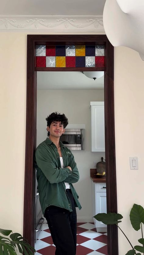 Marco Zamora on Gen Z Home Design Trends Stained Glass Cabinets, Millennial Design, Checkered Tile, Parisian Aesthetic, Tiktok Star, Emily Henderson, Design 101, Design Rules, Tile Floors