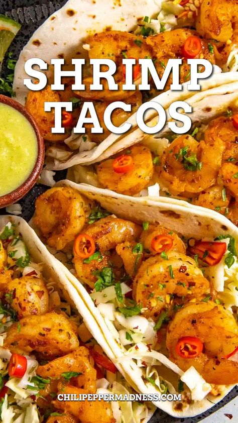 Jalapeno Shrimp, Jalapeño Shrimp, Shrimp Taco Marinade, Best Shrimp Tacos Recipe, Chicken And Shrimp Tacos, Baja Shrimp Tacos Sauces, Shrimp Street Tacos Recipe, Shrimp Taco, Best Shrimp Taco Recipe