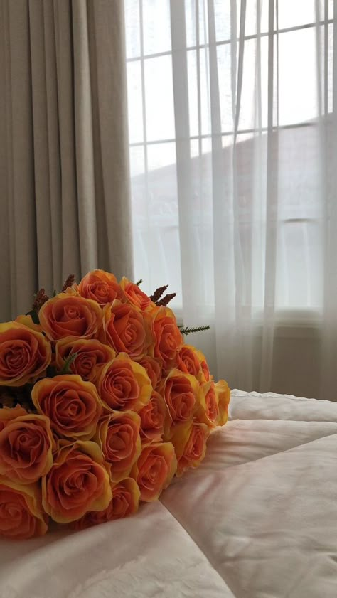 Orange Rose Bouquet, Orange Bouquets, I Can Buy Myself Flowers, Buy Myself Flowers, Boquette Flowers, Flowers Bouquet Gift, Blue Orchids, Nothing But Flowers, Flower Therapy