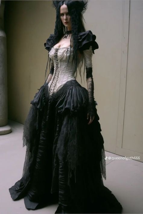 Goth Gown, Gothic Couture, Goth Wedding Dresses, Victorian Wedding Dress, Vampire Clothes, Gothic Wedding Dress, Couture Gown, Fashion Moodboard, Elegant Clothes