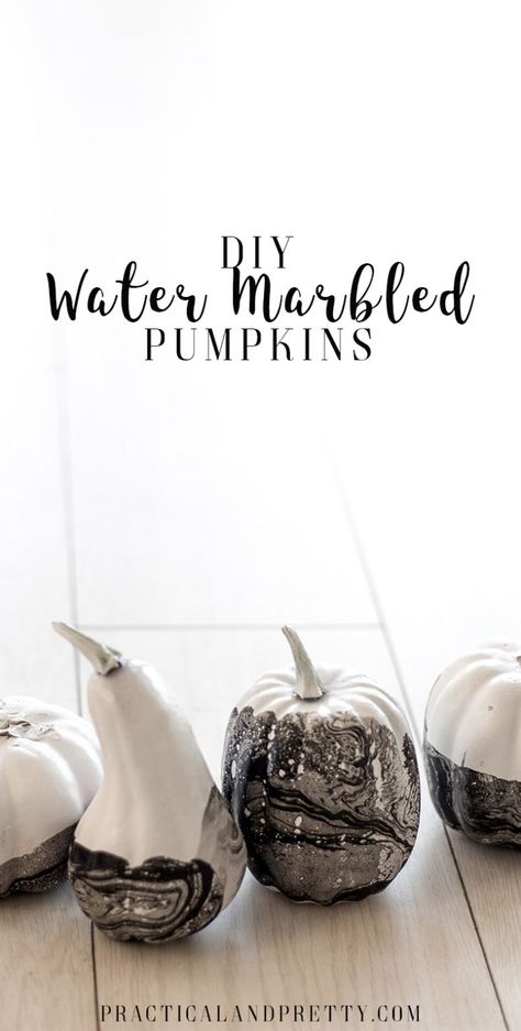 Grab dollar store pumpkins and use this marbling technique for DIY water marbled pumpkins. Make them as festive or basic as you prefer! Cinnamon Stick Candle, Marbling Techniques, Water Marbling, Halloween Memes, Modern Farmhouse Home Decor, Living Room Color Schemes, Diy Water, Diy Chandelier, Diy Home Decor Projects