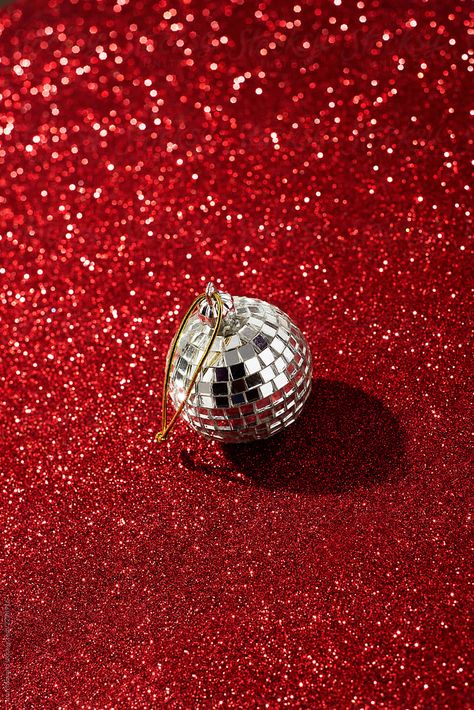 Christmas Disco Ball | Stocksy United Sc Stickers, Christmas Disco Ball, Disco Biscuits, Christmas Disco, Disco Christmas, Christmas Colours, Lip Wallpaper, Holiday 2024, Disco Balls