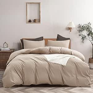 Wellboo Taupe Comforter Set King Solid Light Khaki Bedding Sets Cotton Plain Cream Coffee Quilts for Women Men Beige Minimalist Blankets Modern Neutral Champagne Comforters Fresh Cream Brown Bed Tan Comforter, Minimalist Bedding Sets, Khaki Bedding, Taupe Comforter, Minimalist Bedding, Cream And White Bedroom, Green Comforter Sets, Taupe Bedding, Brown Comforter