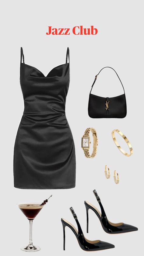 ‘Jazz Club’ #jazz #speakeasy #outfit #fyp Speakeasy Outfit, Classy Bar Outfit, Jazz Night Outfit, Club Outfits Classy, Jazz Club Outfit, Bar Night Outfit, Classy Bar, Club Outfit Night, Jazz Outfits