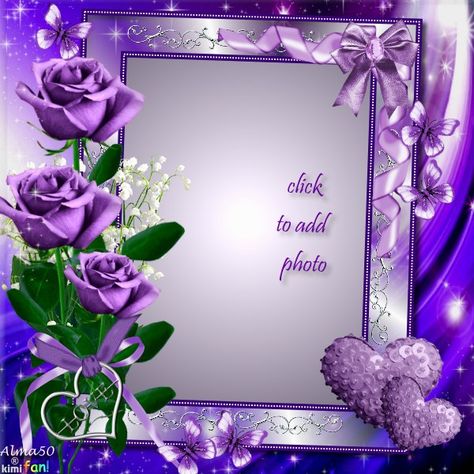 Lilac Frame Romantic Picture Frames, Happy Anniversary Photos, Birthday Wishes With Photo, Romantic Frame, Happy Birthday Cake Photo, Best Photo Frames, Birthday Cake With Photo, Photo Maker, Birthday Wishes Flowers