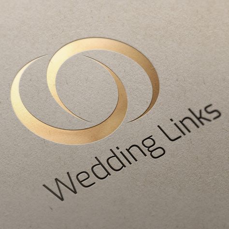 Wedding Links Logo Wedding Company Logo, Wedding Ring Logo, Twins Logo, Clean Typography, Ring Logo, Brand Identity Package, Beautiful Websites, Company Brochure, Creative Web Design