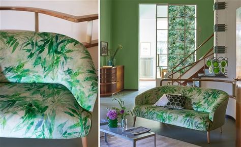 Tricia Guild, Bamboo Garden, Design Department, Store Design Interior, Chesterfield Sofa, Store Interior, Painted Floors, Buy Fabric, Made To Measure Curtains