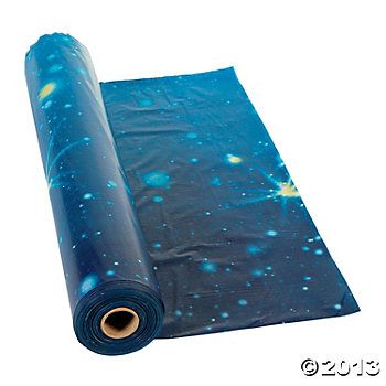 Enchantment Tablecloth Roll Galactic Starveyors Vbs 2017, Galaxy Party, Outer Space Party, Vbs Themes, Space Birthday Party, Galaxy Theme, Space Galaxy, Space Party, Plastic Tablecloth