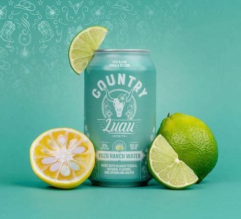 Country Luau Is A Purpose-Driven Line Of Ready-To-Drink Cocktail Seltzers Made With Premium Spirits | Dieline - Design, Branding & Packaging Inspiration Mastering Studio, Studio Product Photography, Creative Photography Logo, Mint Drink, Typography Color, Beer Photography, Product Photography Studio, Photography Logo Design, Dirty Martini