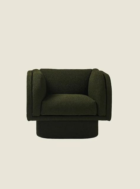 Harvey Swivel Armchair & Ottoman - The Design Files | Australia's most popular design blog. Swivel Armchair, The Design Files, Design Files, Architecture House, Interior Architecture, Ottoman, Design Inspiration, Coffee Table, Cushions