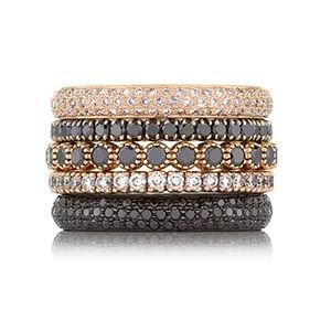 Black Diamond Band, Black Diamond Bands, Rose Gold Black Diamond, Chocolate Diamond, Eternity Band Diamond, Diamond Band, Pink Diamond, Diamond Bands, Stacking Rings