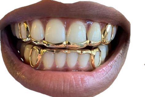 Gold Slugs Grillz Women, Wedding Grills Teeth, Women’s Grills, Gap Filler Grillz, Gold Grill Women, Teeth Grills For Women, Grills For Women Teeth, Girly Grillz, Grillz For Women