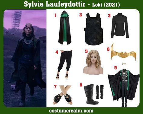 Sylvie Costume, Sylvie Cosplay, Loki Halloween Costume, Best Couple Halloween Costumes, Loki Outfit, Wanda Powers, Loki Dress, Marvel Halloween, Marvel Halloween Costumes