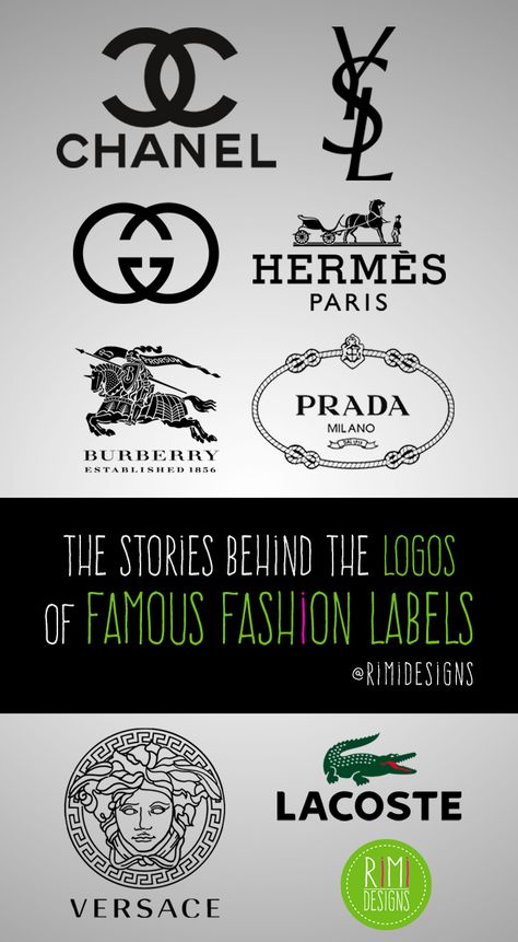 Although famous fashion labels are based around fashion design, clothes and stitching, the fashion houses themselves and also their customers often place heavy value on their logos. Fashion Logos, Expensive Brands, Fashion Logo Branding, Graphic Design Blog, Web Graphic Design, Level 5, Design Clothes, Famous Fashion, Clothing Logo