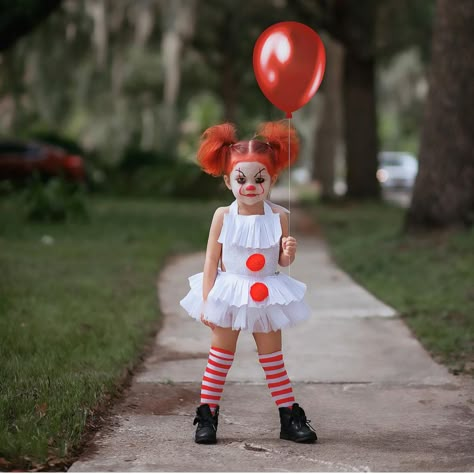 Halloween Costume Toddler Girl, Halloween Infantil, Scary Costumes, A Clown, Clothes Cute, Toddler Halloween Costumes, Halloween Costumes Makeup, Clown Costume